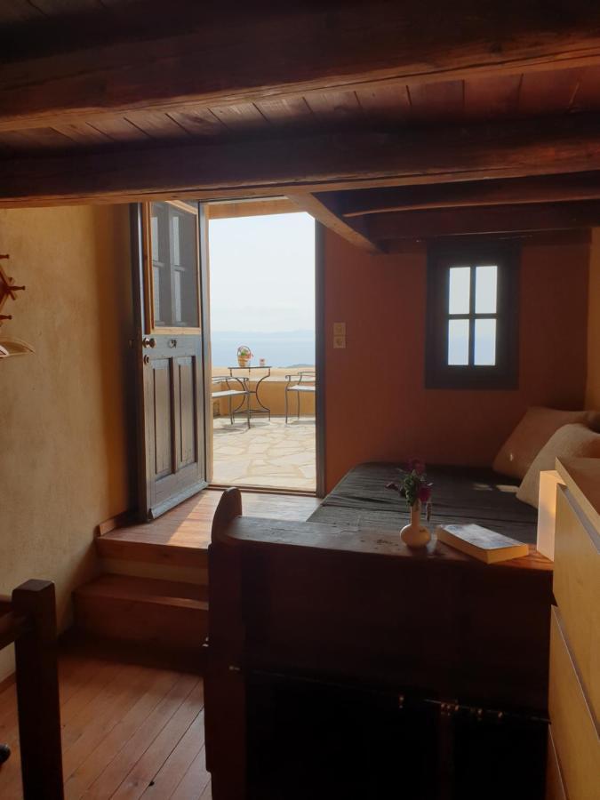 Chios Houses, Beautiful Restored Traditional Stone Houses With An Astonishing Seaview Volissos Exterior foto